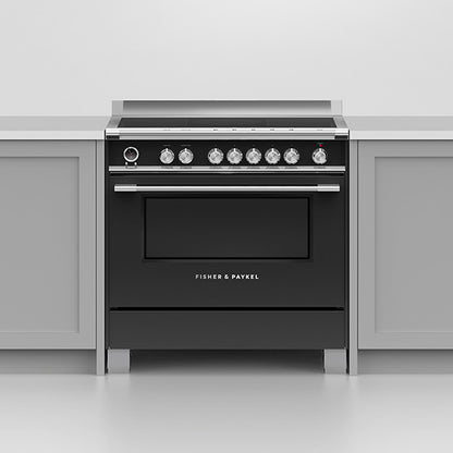 Fisher & Paykel 90cm Series 9 Classic 5 Zone Induction Pyrolytic Cooker, 2 SmartZones