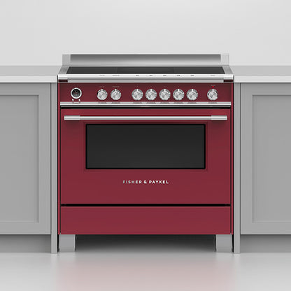 Fisher & Paykel 90cm Series 9 Classic 5 Zone Induction Pyrolytic Cooker, 2 SmartZones