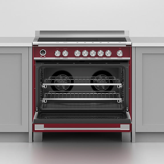 Fisher & Paykel 90cm Series 9 Classic 5 Zone Induction Pyrolytic Cooker, 2 SmartZones