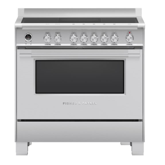 Fisher & Paykel 90cm Series 9 Classic 5 Zone Induction Pyrolytic Cooker, 2 SmartZones