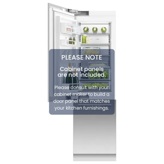 Fisher & Paykel 61cm Series 11 Integrated Refrigerator Freezer, Ice & Water