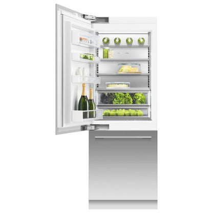 Fisher & Paykel 76cm Series 11 Integrated Refrigerator Freezer, Ice & Water