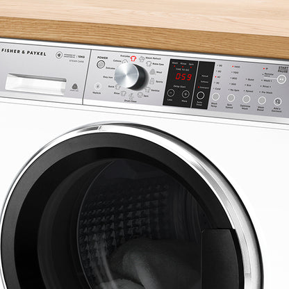 Fisher & Paykel 10kg Series 9 Front Loader Washer, Steam Care