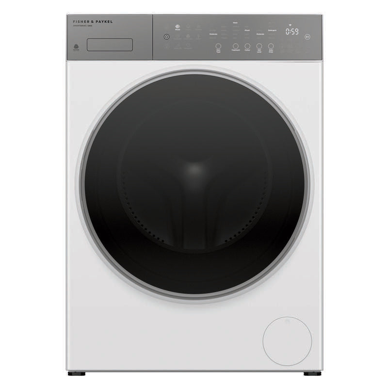 Fisher & Paykel 12kg Front Load Washing Machine - Flexidose- White (Series 5- Contemporary)