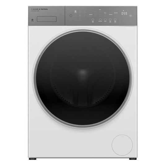 Fisher & Paykel 12kg Front Load Washing Machine - Flexidose- White (Series 5- Contemporary)