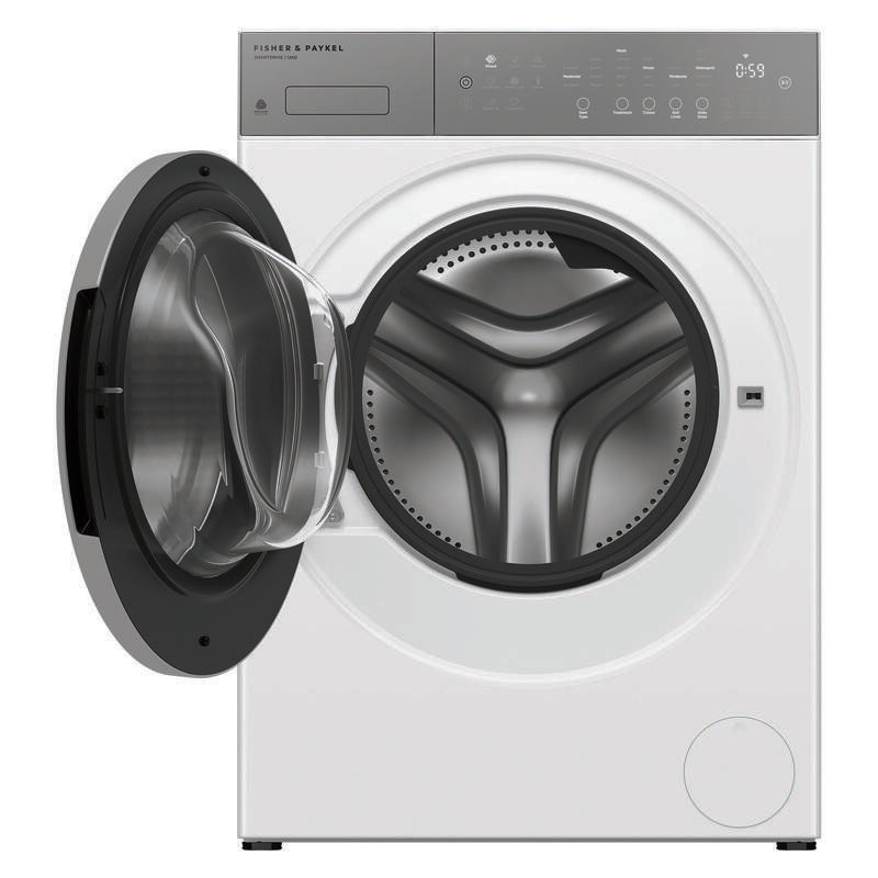 Fisher & Paykel 12kg Front Load Washing Machine - Flexidose- White (Series 5- Contemporary)