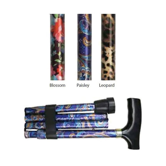 Days Folding Pattern Walking Stick - Blossom