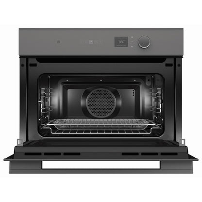Fisher & Paykel 60cm Minimal Compact Combi-Microwave Oven - Grey Glass