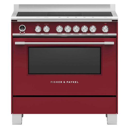 Fisher & Paykel 90cm Freestanding Pyrolytic Induction Cooker - Red
