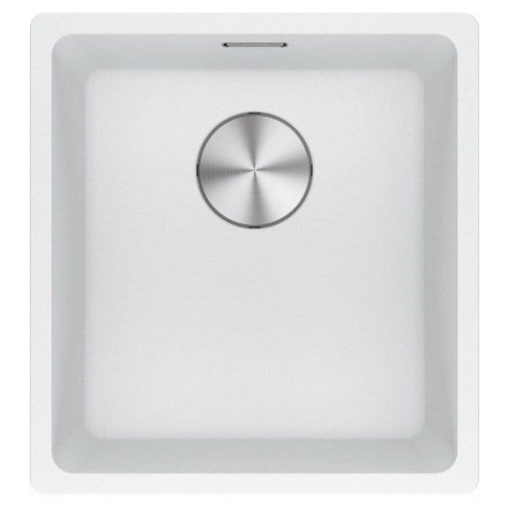 FRANKE MARIS SINGLE BOWL 370MM POLAR WHITE UNDERMOUNT INC DT360