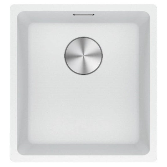 FRANKE MARIS SINGLE BOWL 370MM POLAR WHITE UNDERMOUNT INC DT360