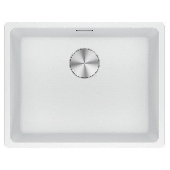 FRANKE MARIS SINGLE BOWL 520MM POLAR WHITE UNDERMOUNT INC DT360