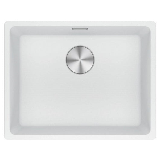 FRANKE MARIS SINGLE BOWL 520MM POLAR WHITE UNDERMOUNT INC DT360