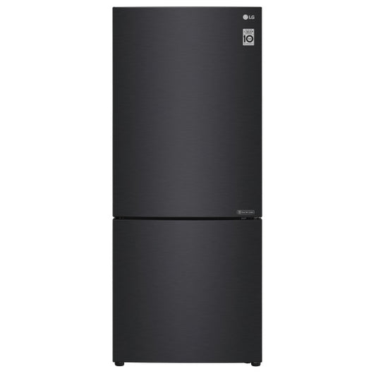 LG 420L Bottom Mount Fridge - Matte Black