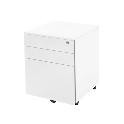 Go Mobile 3 Drawer Filing Cabinet - White
