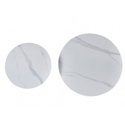 Grollo Coffee Table Set - Snow White/Black