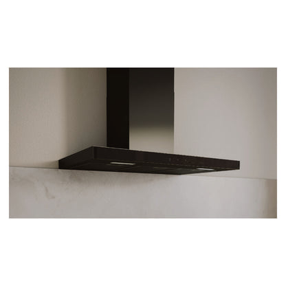 Haier 90cm Box Chimney Wall Mounted Rangehood - Black (600 Series)
