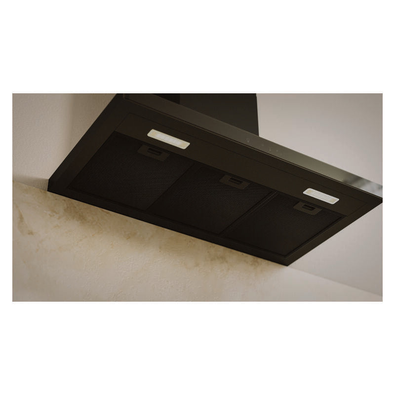 Haier 90cm Box Chimney Wall Mounted Rangehood - Black (600 Series)