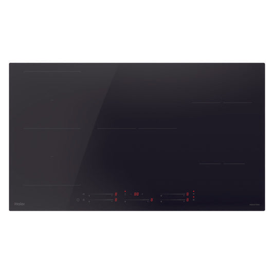 Haier 90cm 500 Series Induction Cooktop 5 Zone Flexi Zone - Black Glass