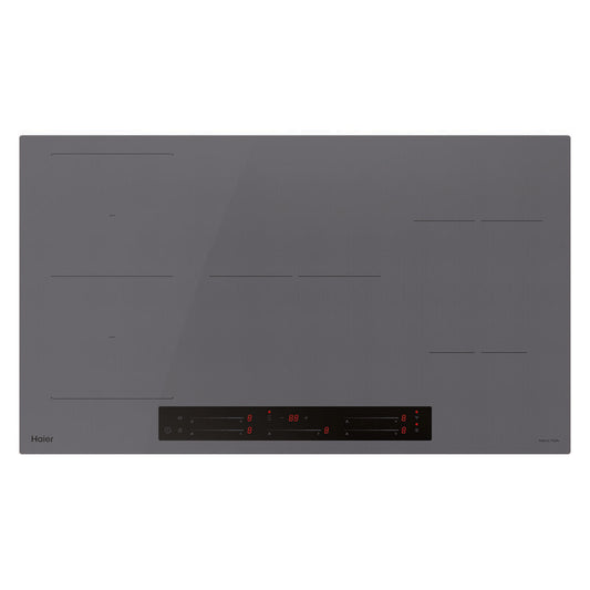Haier 90cm 5-Zone Induction Cooktop with Flexi Zone - Grey Glass (500 Series)