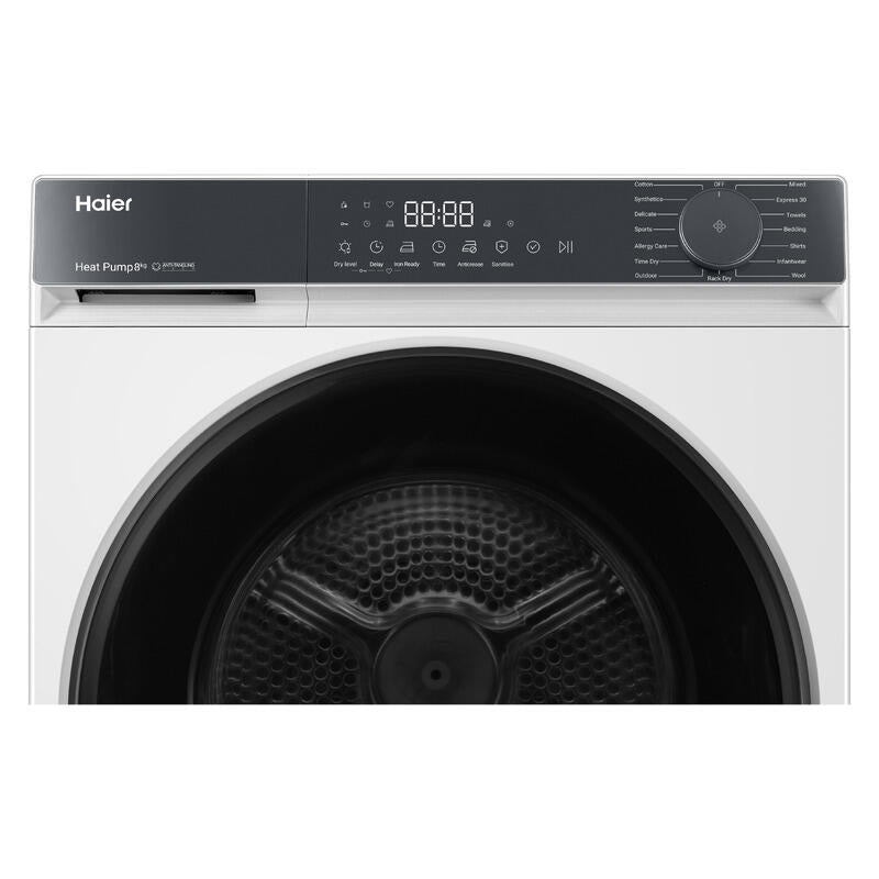 Haier 8kg Heat Pump Condenser Dryer - White