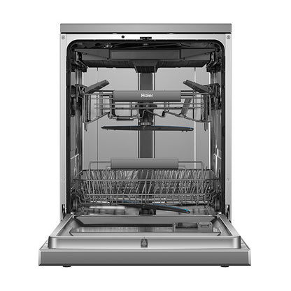 Haier 60cm Freestanding Dishwasher with Steam - Satina