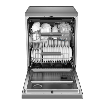 Haier 60cm Freestanding Dishwasher with Steam - Satina