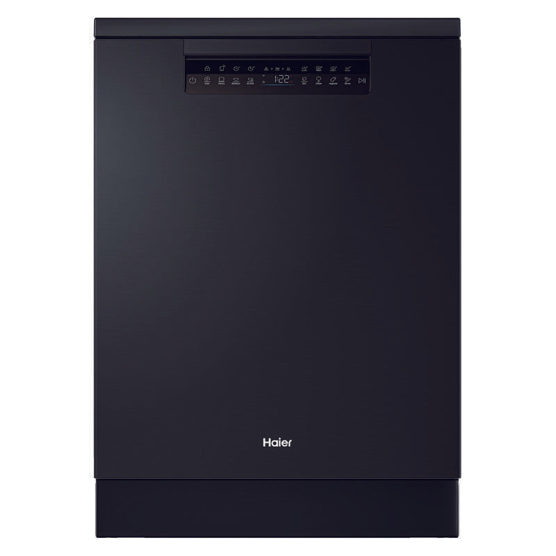 Haier15 Place Setting Smart Freestanding Dishwasher - Black (600 Series)