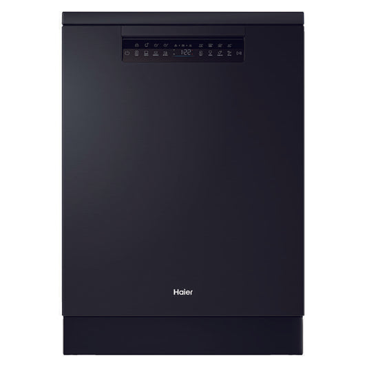 Haier15 Place Setting Smart Freestanding Dishwasher - Black (600 Series)