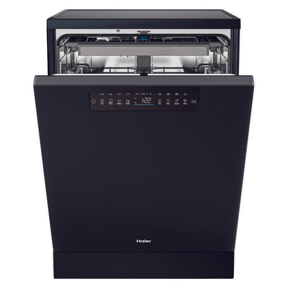 Haier15 Place Setting Smart Freestanding Dishwasher - Black (600 Series)