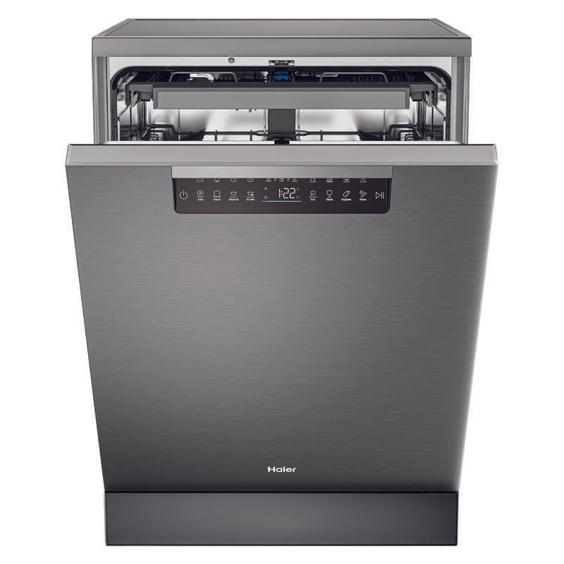 Haier15 Place Setting Smart Freestanding Dishwasher - Satina (600 Series)