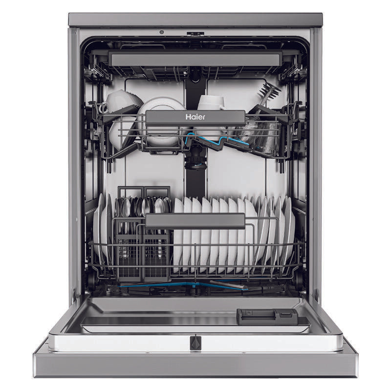 Haier15 Place Setting Smart Freestanding Dishwasher - Satina (600 Series)