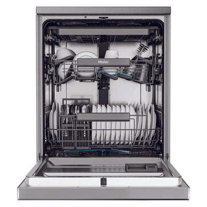 Haier15 Place Setting Smart Freestanding Dishwasher - Satina (600 Series)