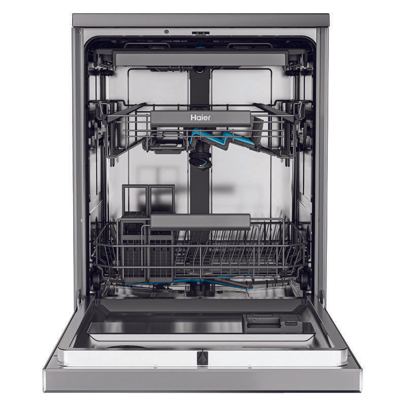 Haier15 Place Setting Smart Freestanding Dishwasher - Satina (600 Series)