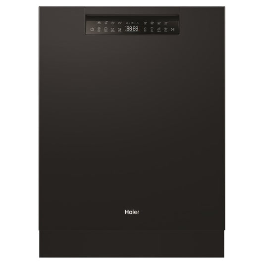 Haier Built Under Steam Dishwasher - Black
