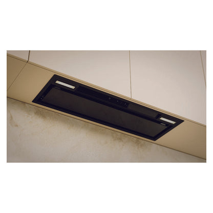Haier 90cm 600 Series Integrated Insert Wall Rangehood Hood to Hob - Black