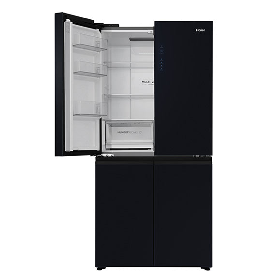 Haier 463 Litre Quad Door Refrigerator - Black Stainless Steel