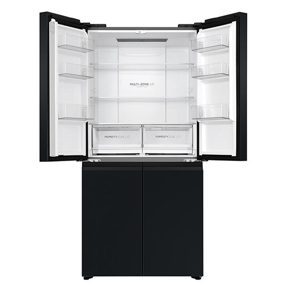 Haier 463 Litre Quad Door Refrigerator - Black Stainless Steel