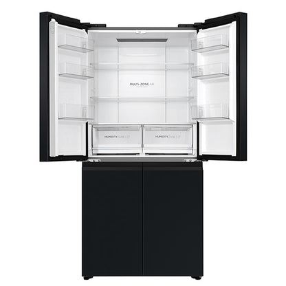 Haier 463 Litre Quad Door Refrigerator - Black Stainless Steel