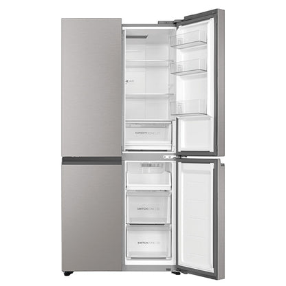 Haier 463 Litre Quad Door Refrigerator - Stainless Steel