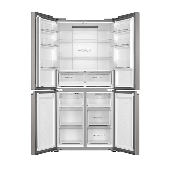 Haier 463 Litre Quad Door Refrigerator - Stainless Steel