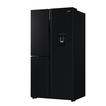 Haier 574 Litre S+ 3 Door Refrigerator Freezer with Water Dispenser - Black