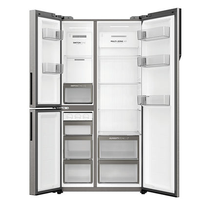 Haier 575 Litre S+ 3 Door Refrigerator Freezer - Stainless Steel