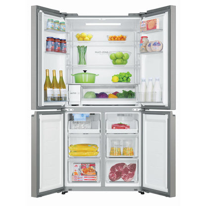 Haier 507 Litre Quad Door Refrigerator - Stainless Steel