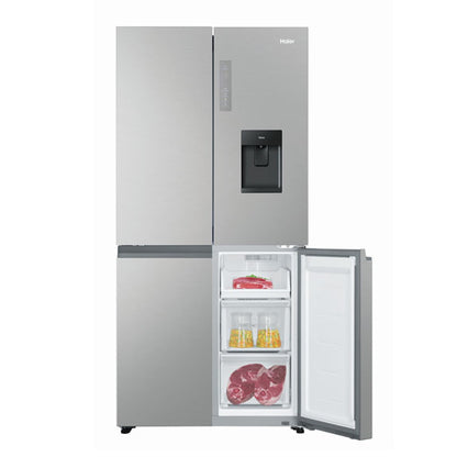 Haier 507 Litre Quad Door Refrigerator - Stainless Steel