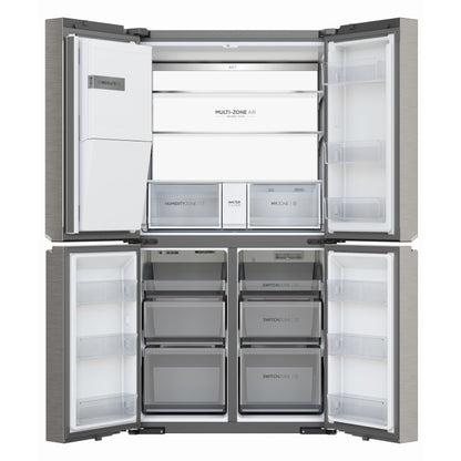Haier 601L Quad Door Refrigerator Plumbed Ice & water