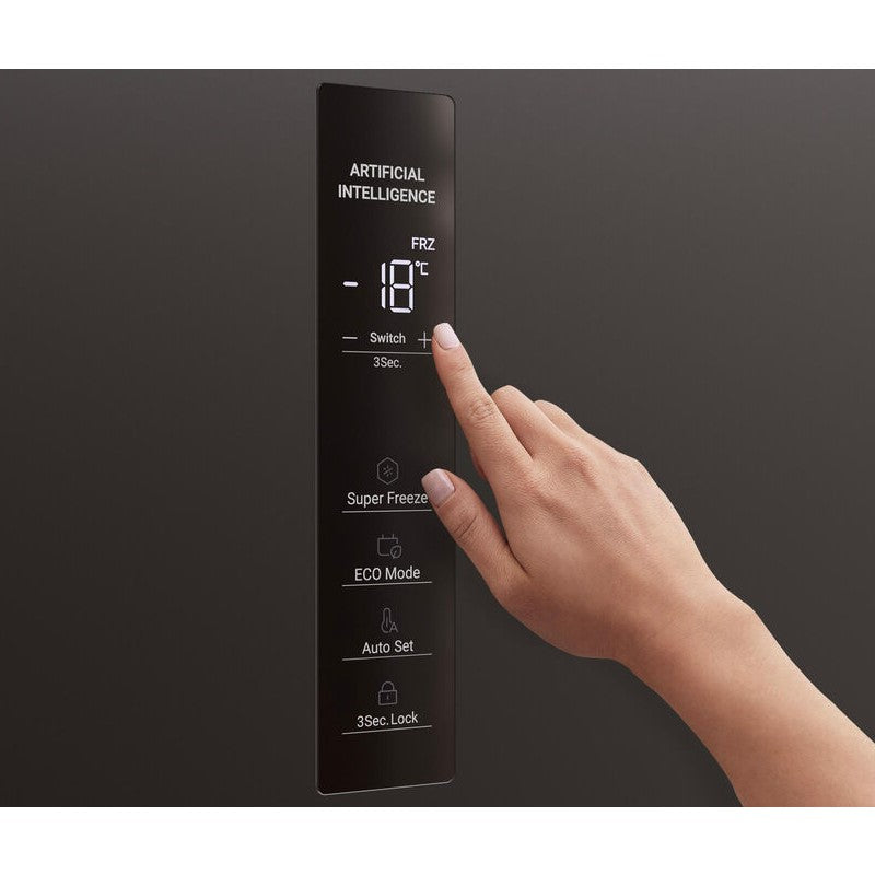 Haier 272L Hybrid Vertical Fridge or Freezer - Black (300 Series)