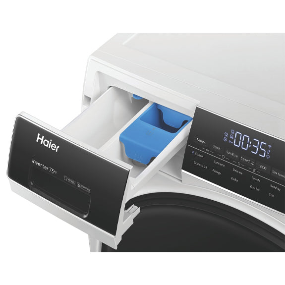 Haier 7.5kg Front Load Washer - White