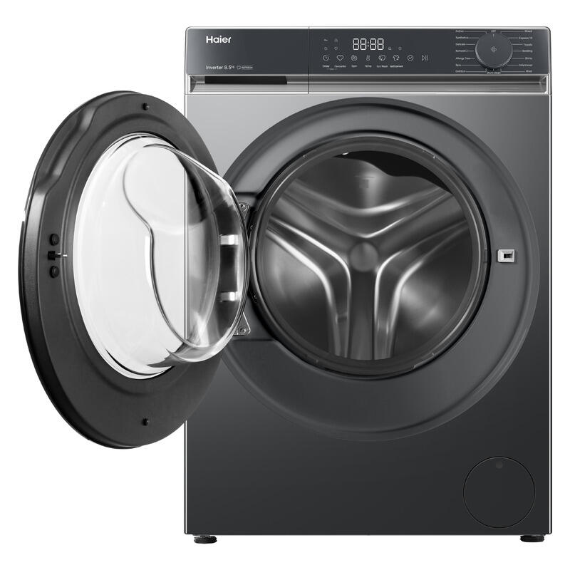 Haier 8.5kg Front Load Washing Machine - Dark (300 Series)