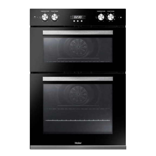 Haier 60cm Double Electric Oven - Black
